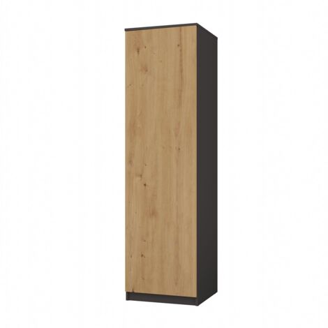 ESME - Einzelner Schrank im skandinavischen Stil Schlafzimmer - 50x50x180 - 1 Tür - Ankleidezimmer
