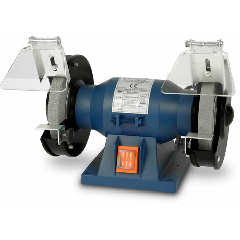 Esmeriladora banco 150mm doble piedra 150W con muela gruesa y fina taller EBERTH