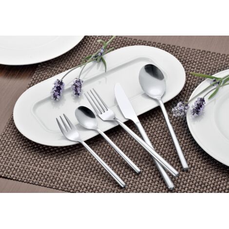 Esmeyer Service de couverts 24 pièces acier inoxydable argent