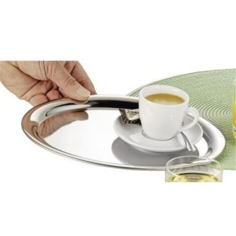 ESMEYER Serviertablett Esmeyer® DAILY 22 x 1,4 x 29 cm (B x H x L) Edelstahl Farbe: silber