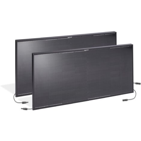 esotec 2x monokristallines Solarmodul, 135Wp, 37V, MC4, wetterfest, 131078