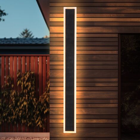 esotec Moderne Solar-Wandleuchte Smartlight 100cm METALL outdoor IP65 102653