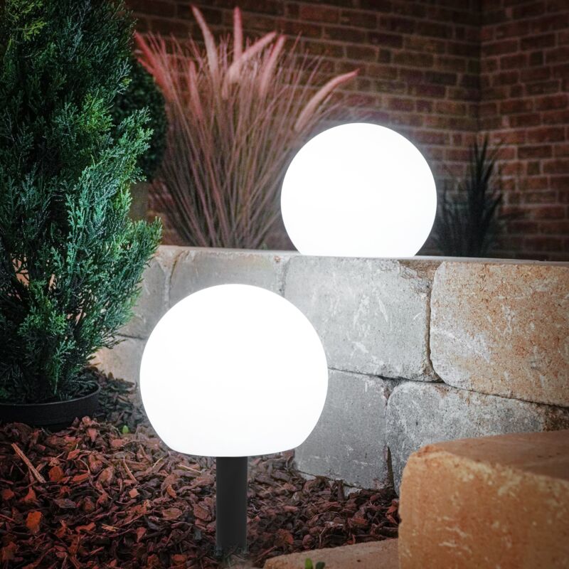 esotec Set de boules solaires d'ambiance avec télécommande ⌀20cm résistant aux intempéries 102911