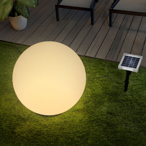 esotec Solar Deko-Leuchtkugel, 50cm, 9 Leuchtfarben, Akku, winterfest, 106112