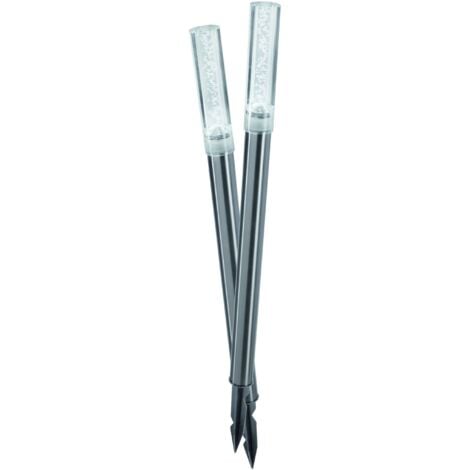 Esotec Solar Leuchtstäbe Twin 2er Set, 6500K kaltweiß, Gartenleuchte