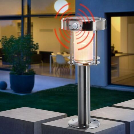 esotec Solar PIR-Lampe sur socle Ancona Pro H=42cm DUO COLOR 2 modes de fonctionnement 102536