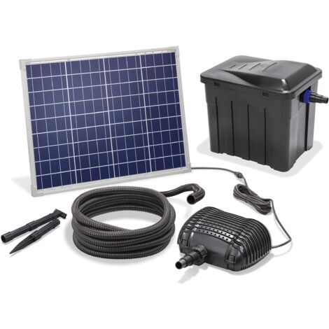 esotec Solar Teichfilter-Set Premium 50/2500 4-Stufen-Filterung für außen 101070