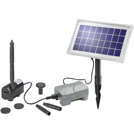 esotec Solar Teichpumpen-Set RIMINI-PLUS 3,5/175 mit Akku Solarbrunnen 101709