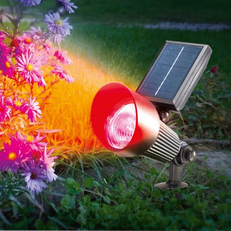 esotec Solarspot für außen RGB Lichtfarbe und Modi wählbar wetterfest 102134