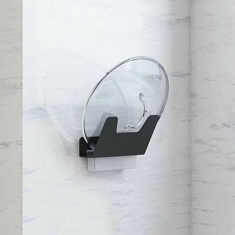 Espace en aluminium nordique simple étagère de cuisine couvercle de pot porte-couteau porte-baguettes support de planche à découper poinçon gratuit (espace en aluminium de cuisine support de