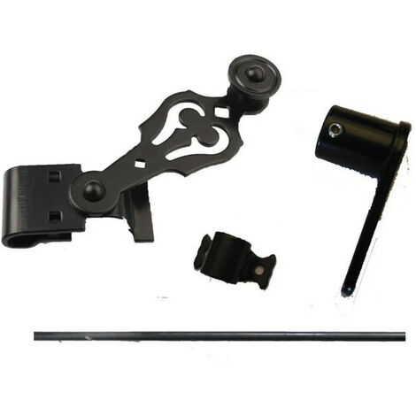 Espagnolette Ronde - Lg 1,6m - Noir