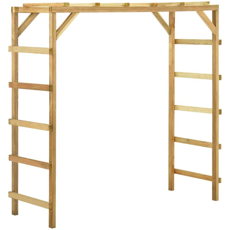 

Youthup - Espaldera de jardín madera maciza de pino 170x60x170 cm - Marrón