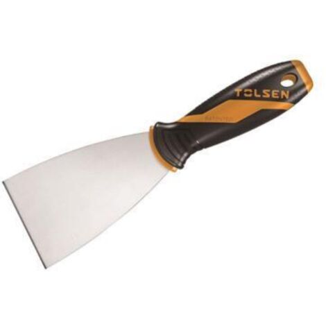 ESPATULA ACERO MANGO GOMA 120MM TOLSEN