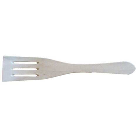Espatula Cocina 30Cm Curva Ranurada Madera Darman