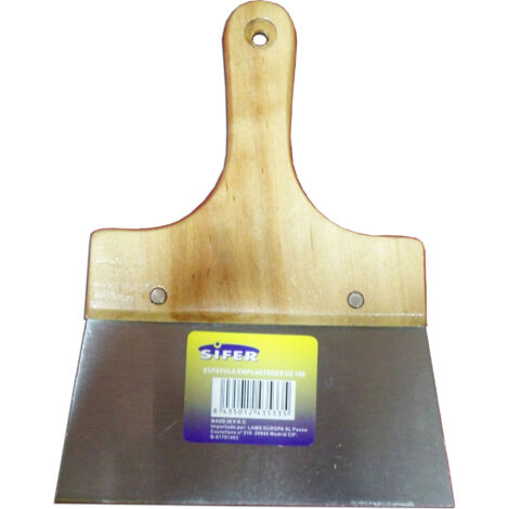 Espátula de acero con mango de madera 120 mm SIFER
