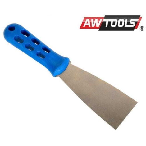 ESPÁTULA DE ACERO INOXIDABLE AWTOOLS DE 40 MM CON MANGO DE PLÁSTICO