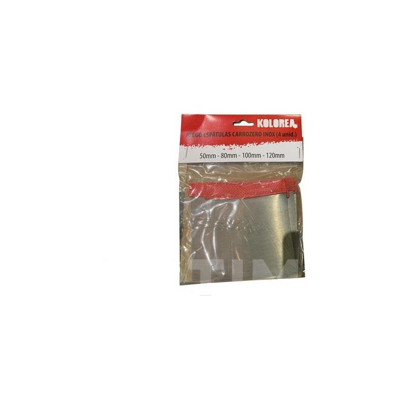 

Espatula De Carrocero Inox 4 Uds Kolorea 50-80-100-120 Mm