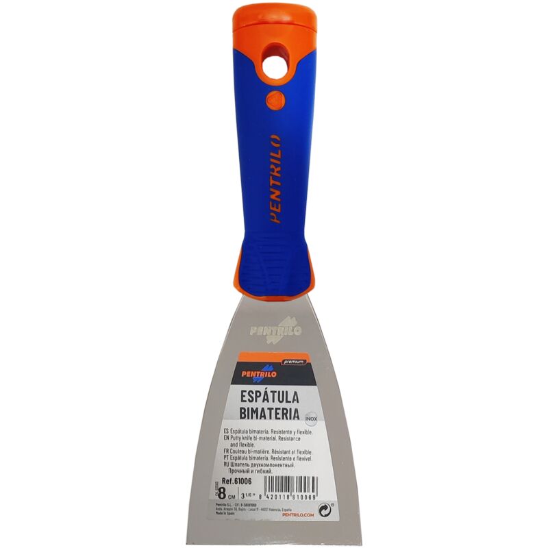 

ESPATULA INOX BIMATERIA PREMIUM | TAMAÑO: 8 cm