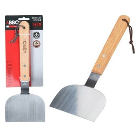 Espatula para barbacoa mango madera