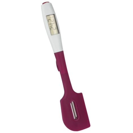 ESPATULA SILICONA CON TERMOMETRO DIGITAL EXTRAIBLE 30cm METALTEX