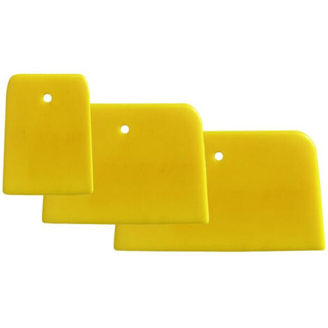 Espátulas flexibles Vigor, de goma, set de 3 piezas, surtidas