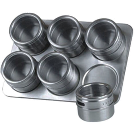 ESPECIERO INOXIDABLE 6 BOTES KKA024
