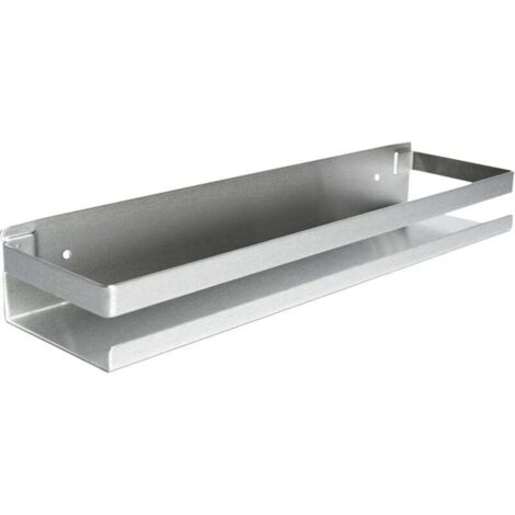 Especiero plateado KZQ de 5 x 10 x 5,8 cm - Estante colgante para cocina - Especiero - Estante para tarros de especias - Especiero - Estante para bomba de jabón - Montaje en pared - Organizador de esp