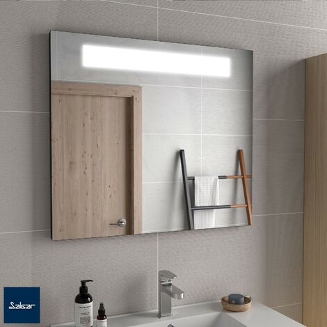 Espejo de baño con luz led led bluetooth antivaho 80x120 cm en 2023