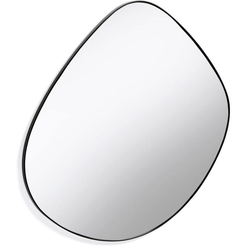 

Kave Home - Espejo de pared Anera irregular 93 x 90 cm negro de metal