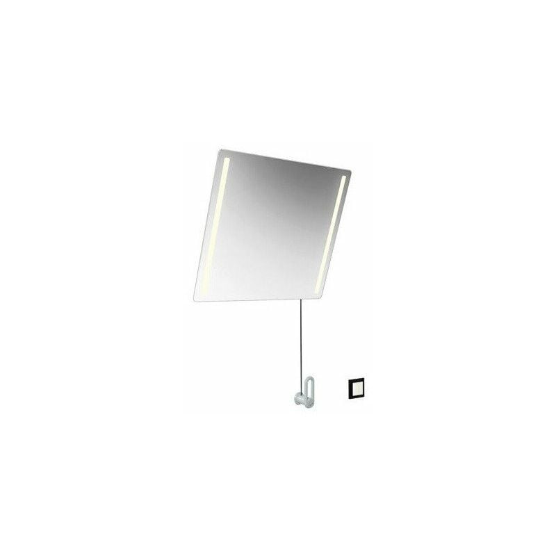 

Hewi - Espejo basculante LED plus B: 600 mm H: 540 mm gris roca