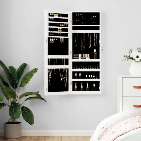 Espejo con joyero de pared  37,5x10x106 cm
