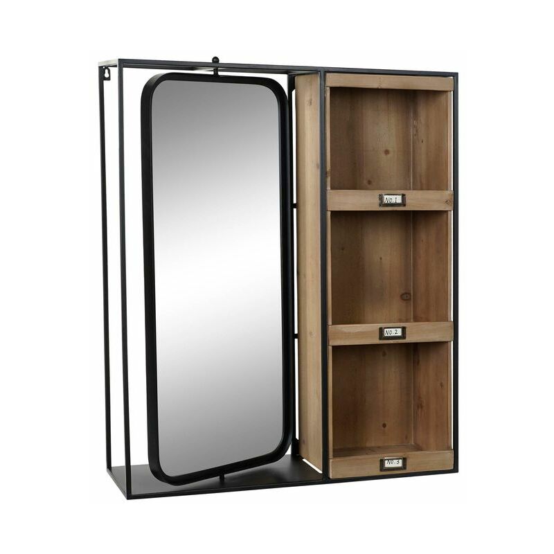

Espejo con Soporte DKD Home Decor Negro Madera Metal (72 x 20 x 86.5 cm)