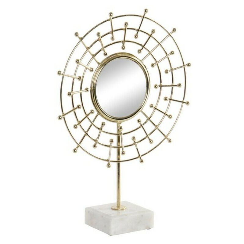 

Espejo con Soporte DKD Home Decor Metal Mármol (32 x 10 x 44 cm)