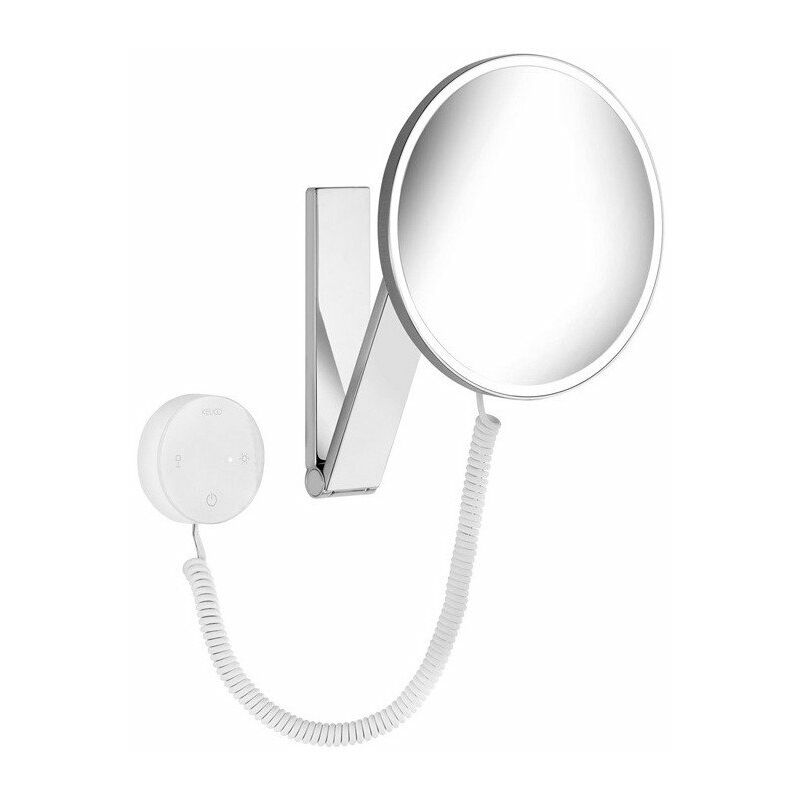 

Keuco - Espejo cosmético ILook con iluminación cromada, panel de control de cristal