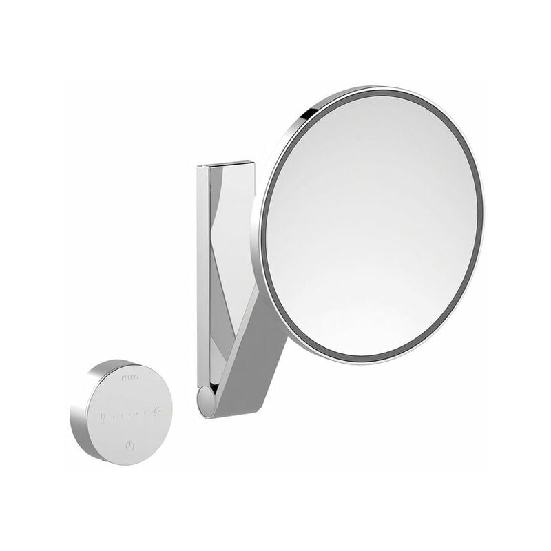 

Espejo cosmético Keuco iLook_move, 17612, iluminado, color de luz ajustable en 5 etapas, con 212 mm, cromado - 17612019002