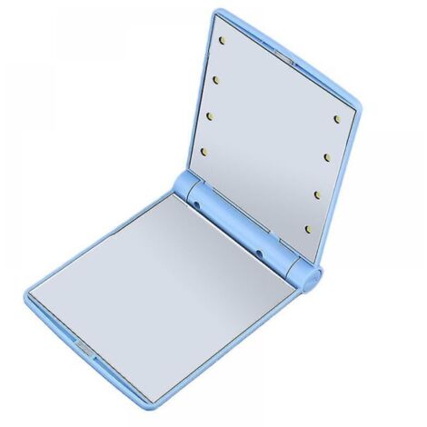 Espejo cosmético plegable LED
