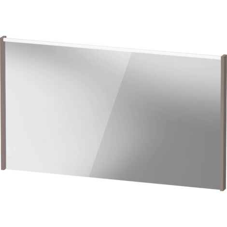 Espejo D-Code de Duravit, panel de luz LED superior, 1200x700mm,