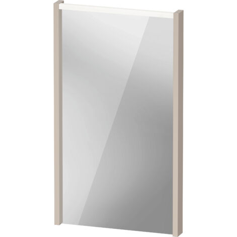 Espejo D-Code de Duravit, panel de luz LED superior, 400x700mm,