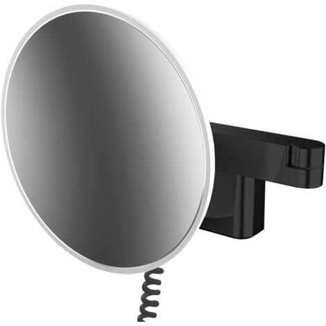 Espejo de afeitado y maquillaje emco LED, modelo de pared, brazo