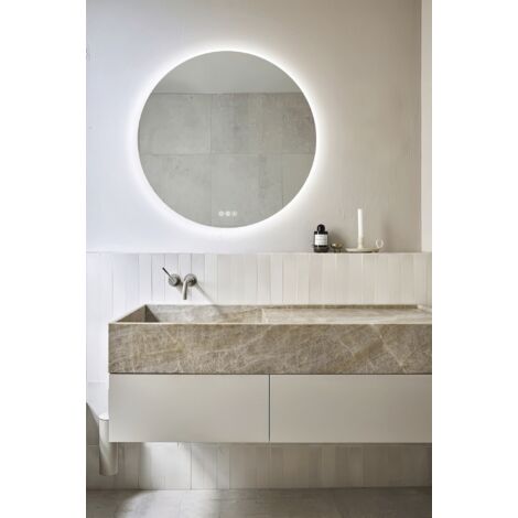 Espejo De Baño Calma Connect Ø60, APP, Antivaho y Bluetooth