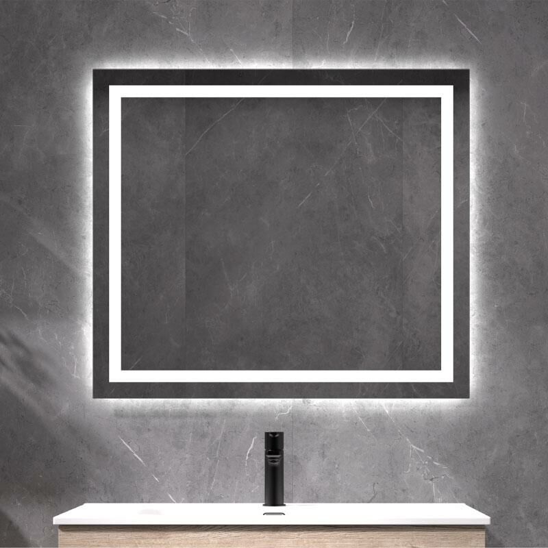 

Eurobath - Espejo de baño CIES. Luz fría LED integrada en el espejo 60x80 cm Sin Antivaho Con interruptor táctil