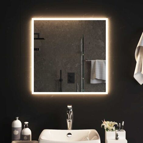 Espejo de baño con LED 60x60 cm vidaXL