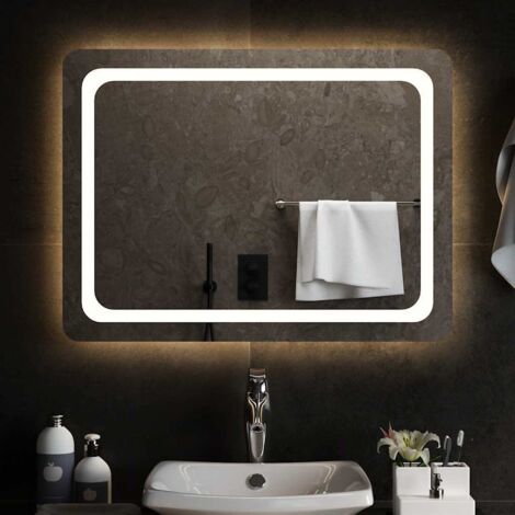 Espejo de baño con LED 80x60 cm vidaXL