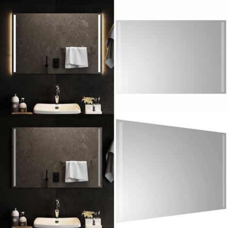 Espejo de baño con LED 90x60 cm - Espejo de baño impermeable - Espejo de baño IP65