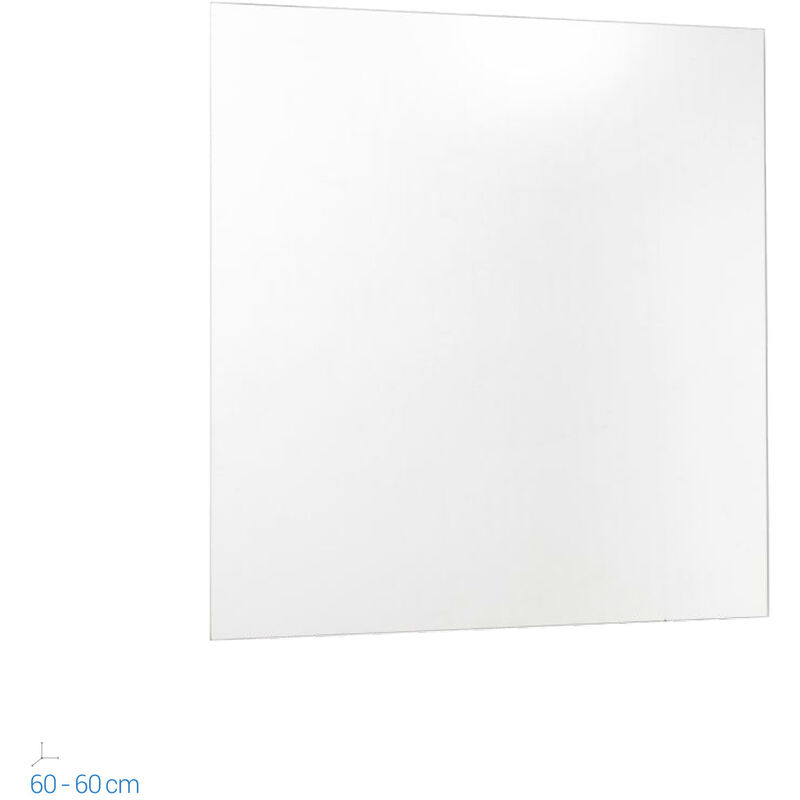 

Espejo de baño cuadrado espejo de pared 60x60 cm mod. Narciso Regular