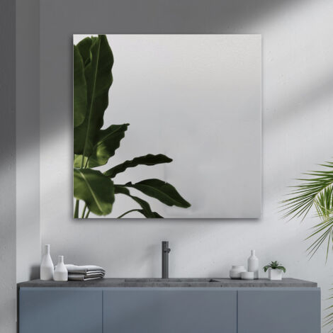 Espejo de baño de canto pulido 80x80cm - MANILLONS TORRENT
