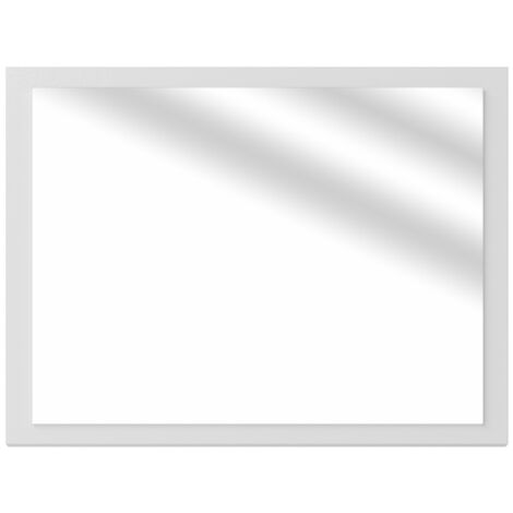 Espejo de baño Kiko, Blanco alto brillo, 45 x 60 cm, Vicco