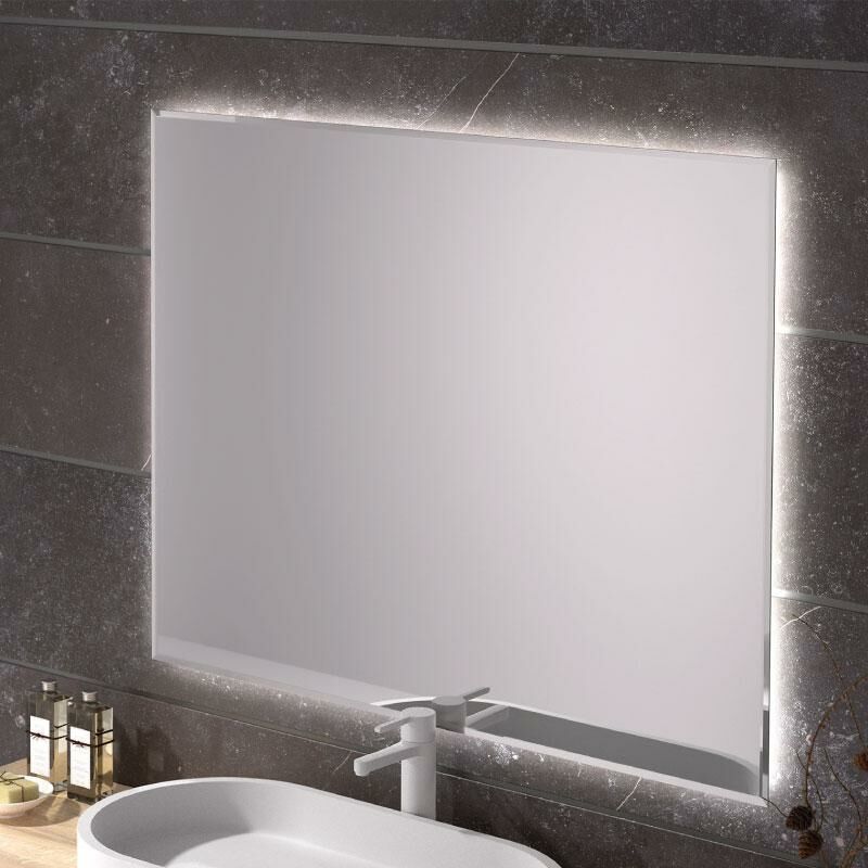 

Eurobath - Espejo de baño LANZAROTE. Luz fría LED integrada en el espejo 60x70 cm Sin Antivaho Con interruptor táctil