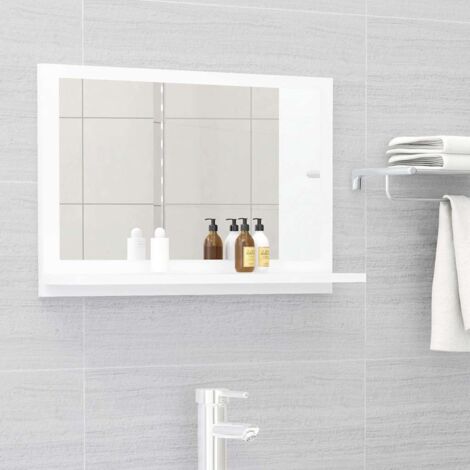 Espejo de baño madera contrachapada  60x10,5x37 cm