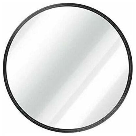 Espejo de baño minimalista Espejo de baño redondo de moda Espejo de pared sin perforaciones Espejo redondo